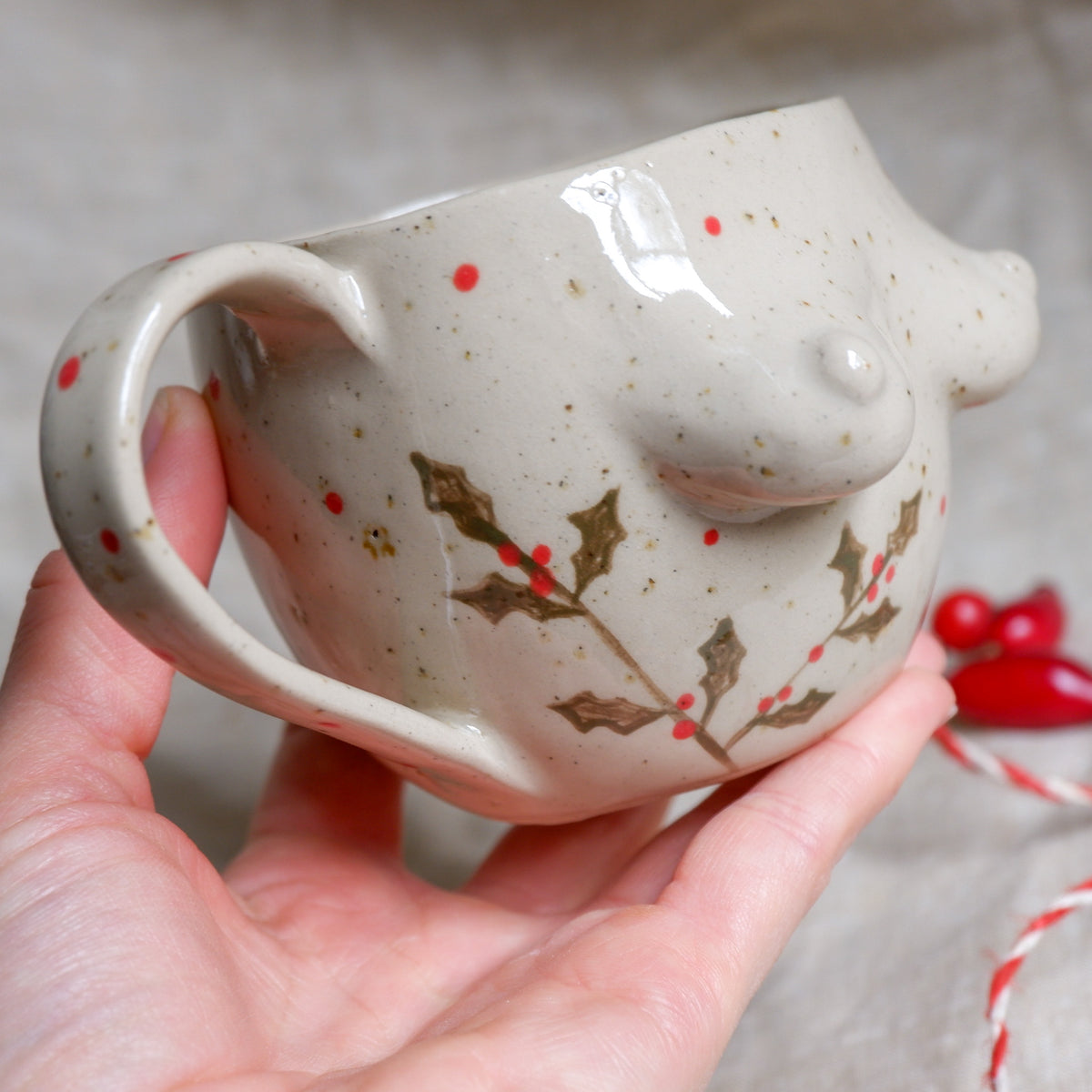 Winter Holly Mug