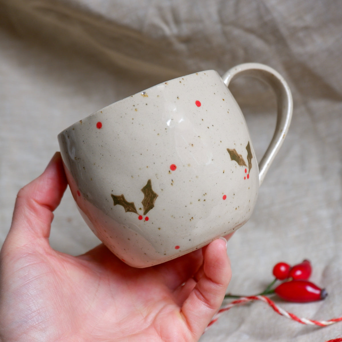 Winter Holly Mug