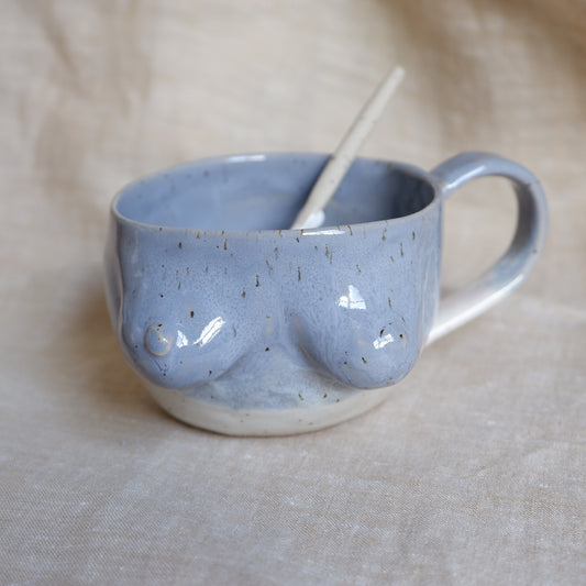 Mug & spoon set in lilac
