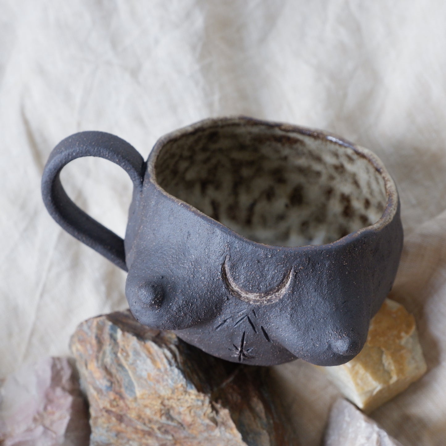 Rooted Collection // Carved tattoo mug 1