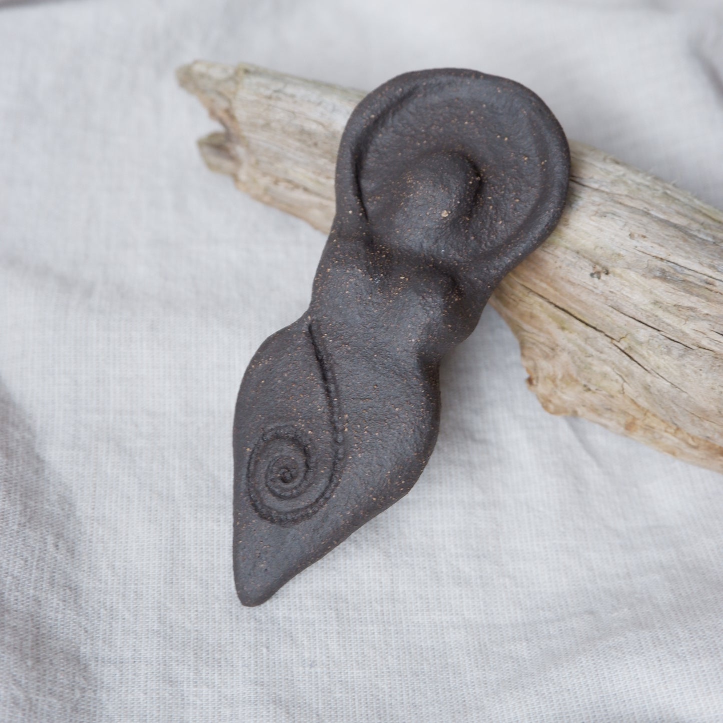 Clay Goddess sculpture