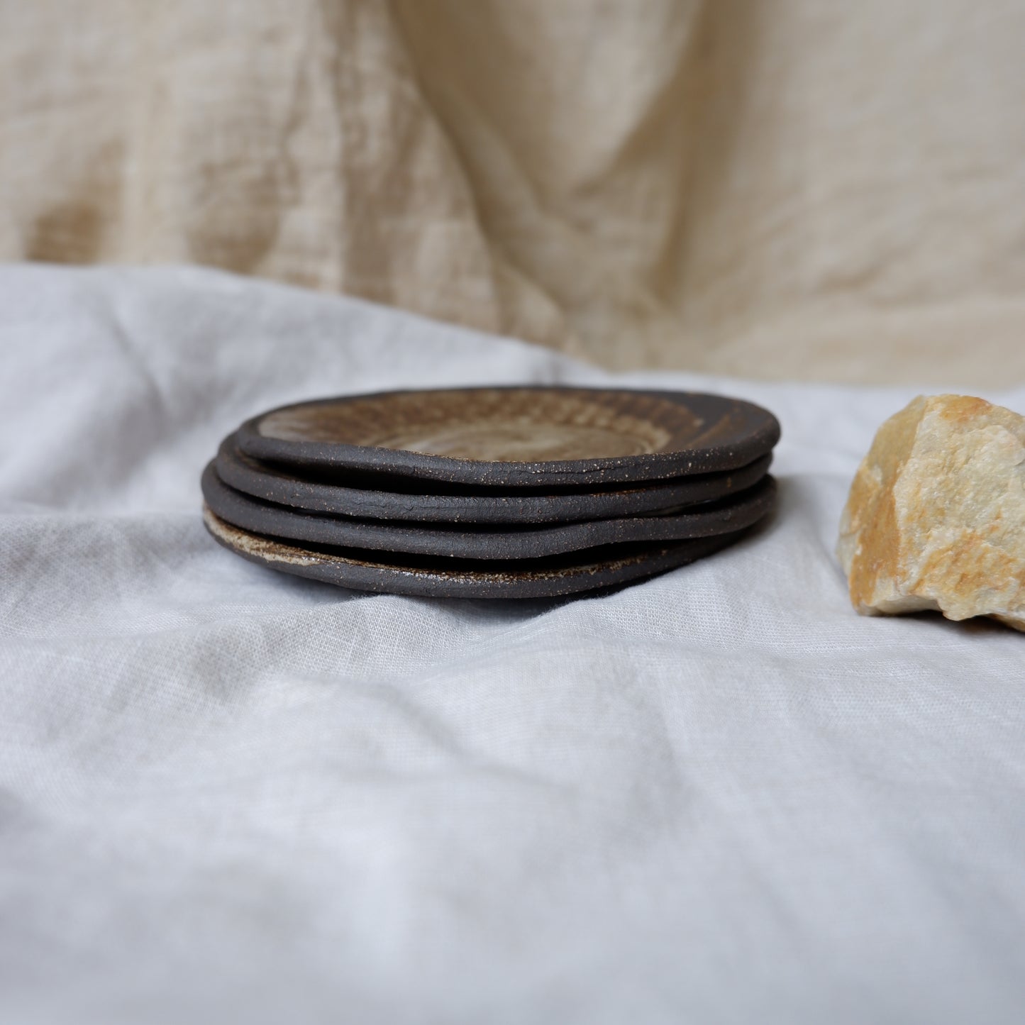 Rooted Collection // Brown Clay Saucers
