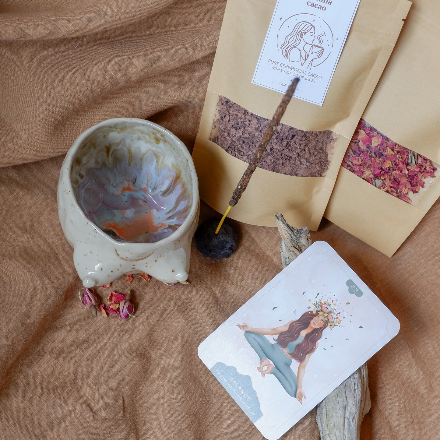 Self love ritual box (beige mug)
