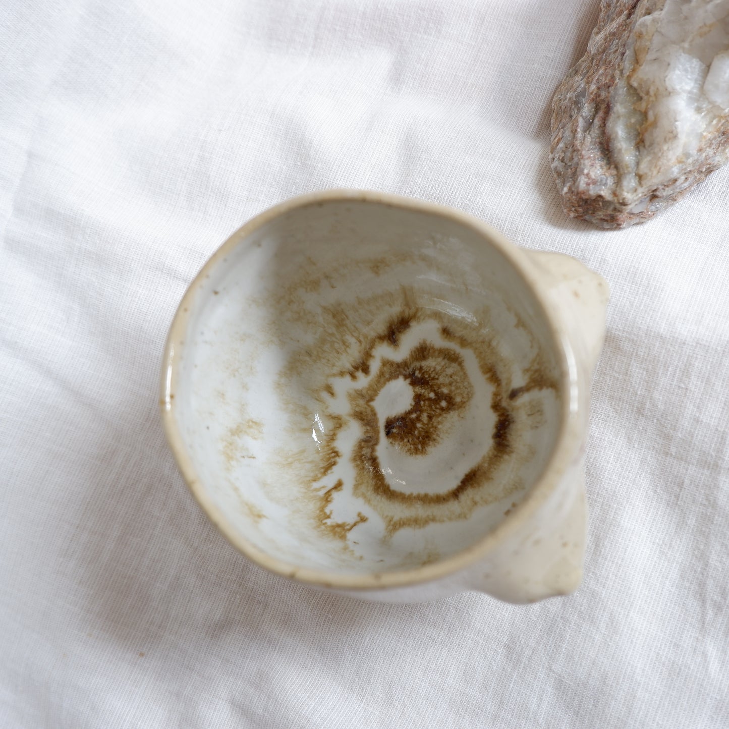 Carved tattoo mug // symbolizes intuition, abundance, and deep roots