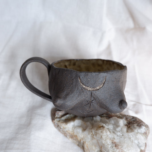 Rooted Collection // Carved tattoo mug / symbolizes guidance and transformation