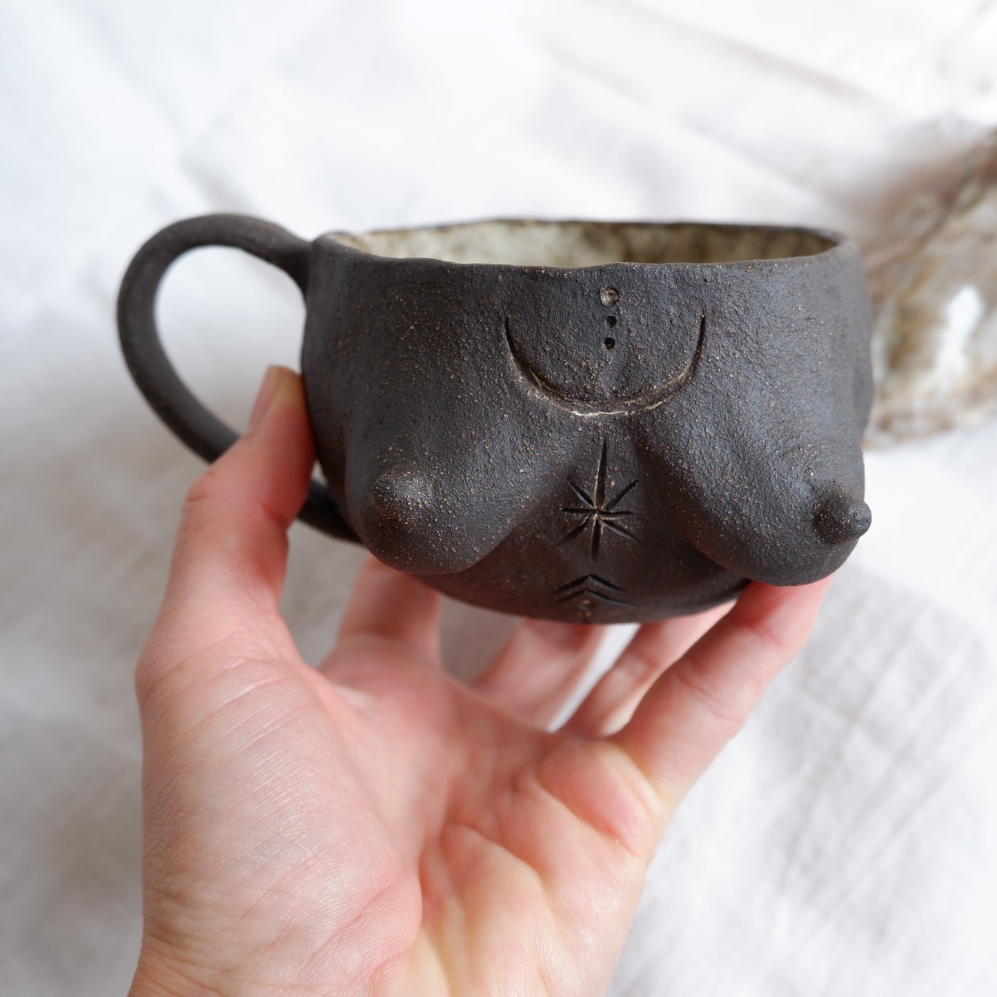 Rooted Collection // Carved tattoo mug / symbolizes growth and illumination
