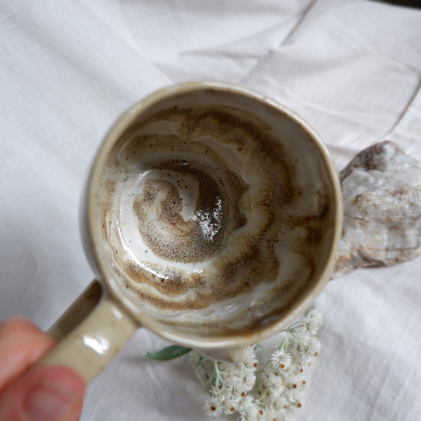 Carved tattoo mug // symbolizing love protection