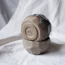 Load image into Gallery viewer, Ourea cup // gray clay with teal glaze
