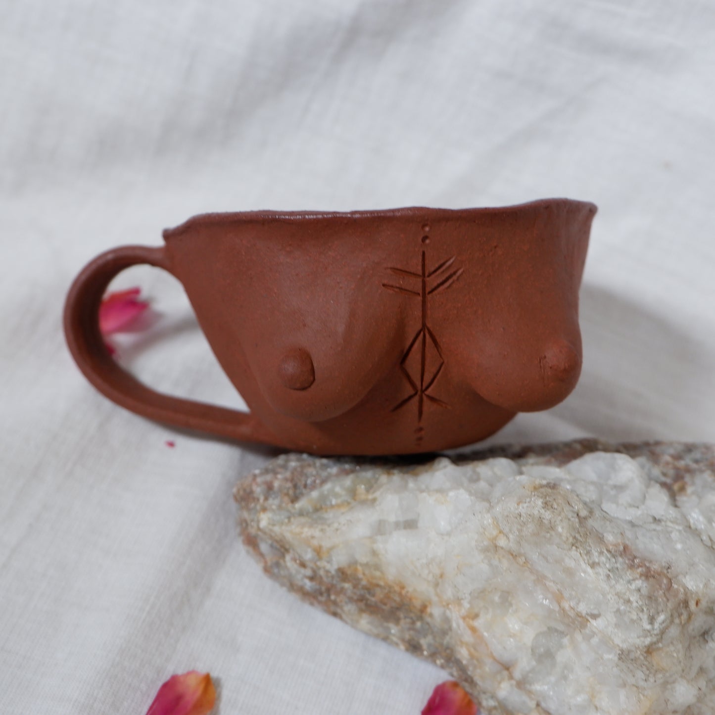 Ember Collection // Carved tattoo mug / symbolizes a journey of abundance and forward movement