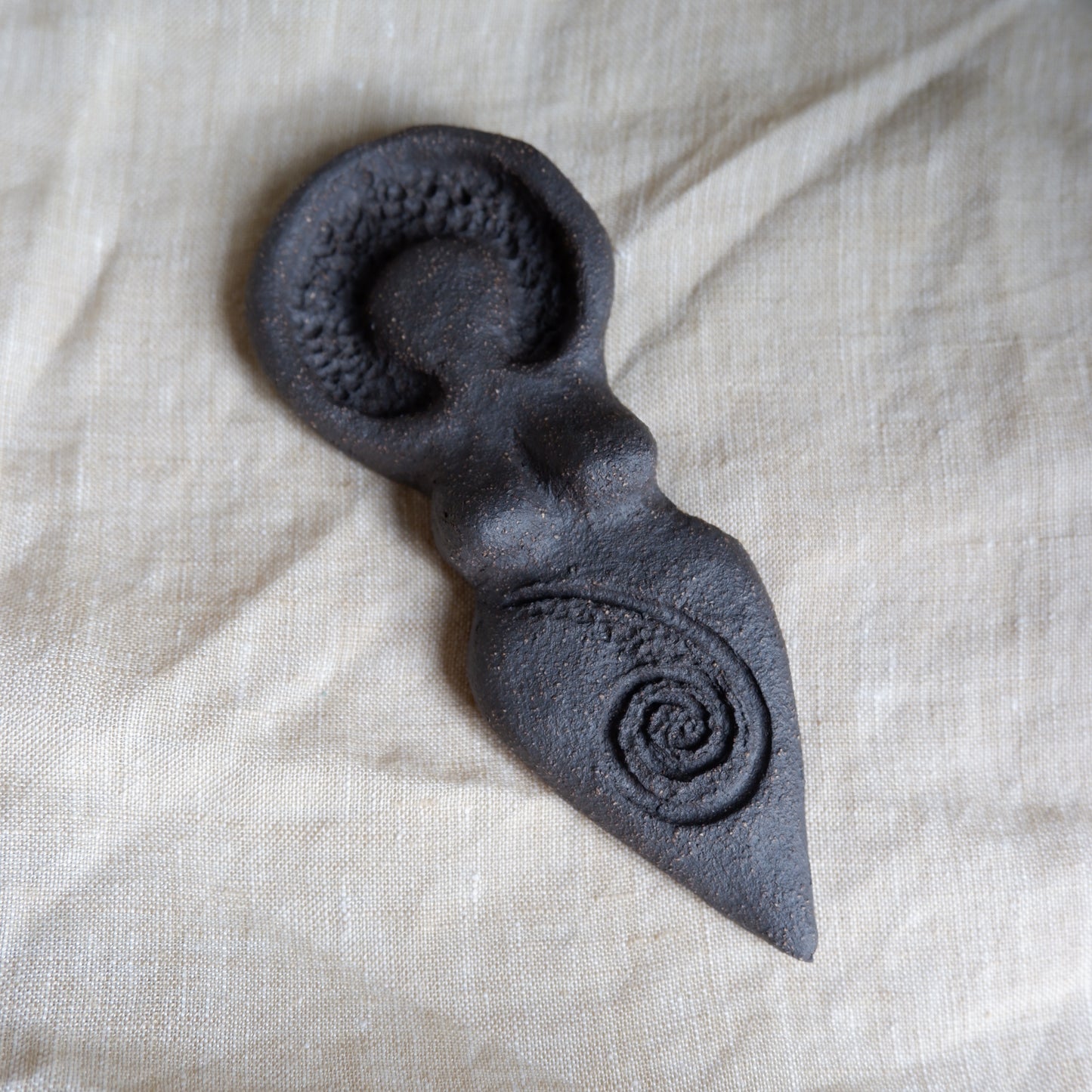 Clay Goddess sculpture no.2