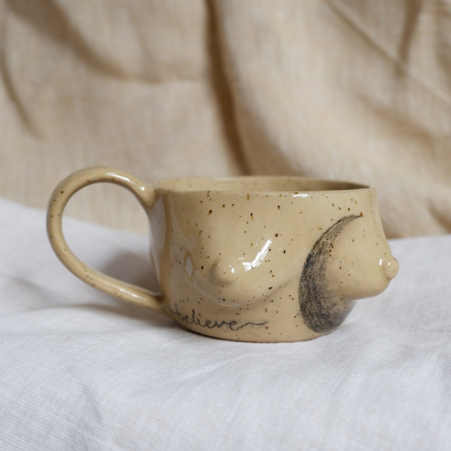 Hand-Drawn Tattoo Mug // Believe