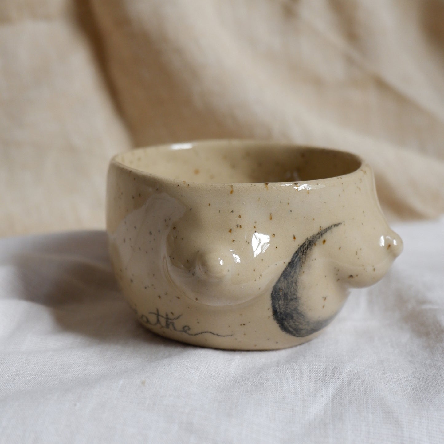 Hand-Drawn Tattoo Mug // Breathe
