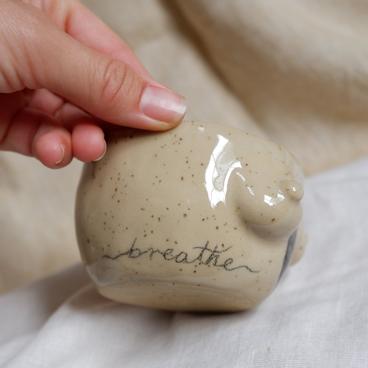 Hand-Drawn Tattoo Mug // Breathe