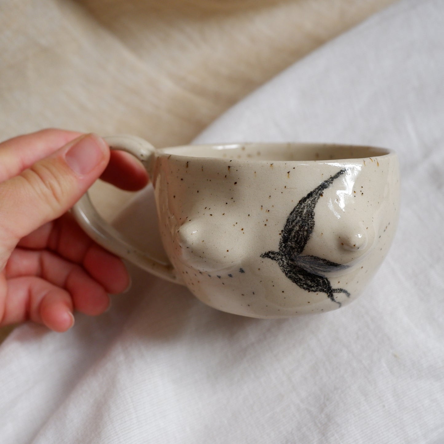 Hand-Drawn Tattoo Mug // Freedom