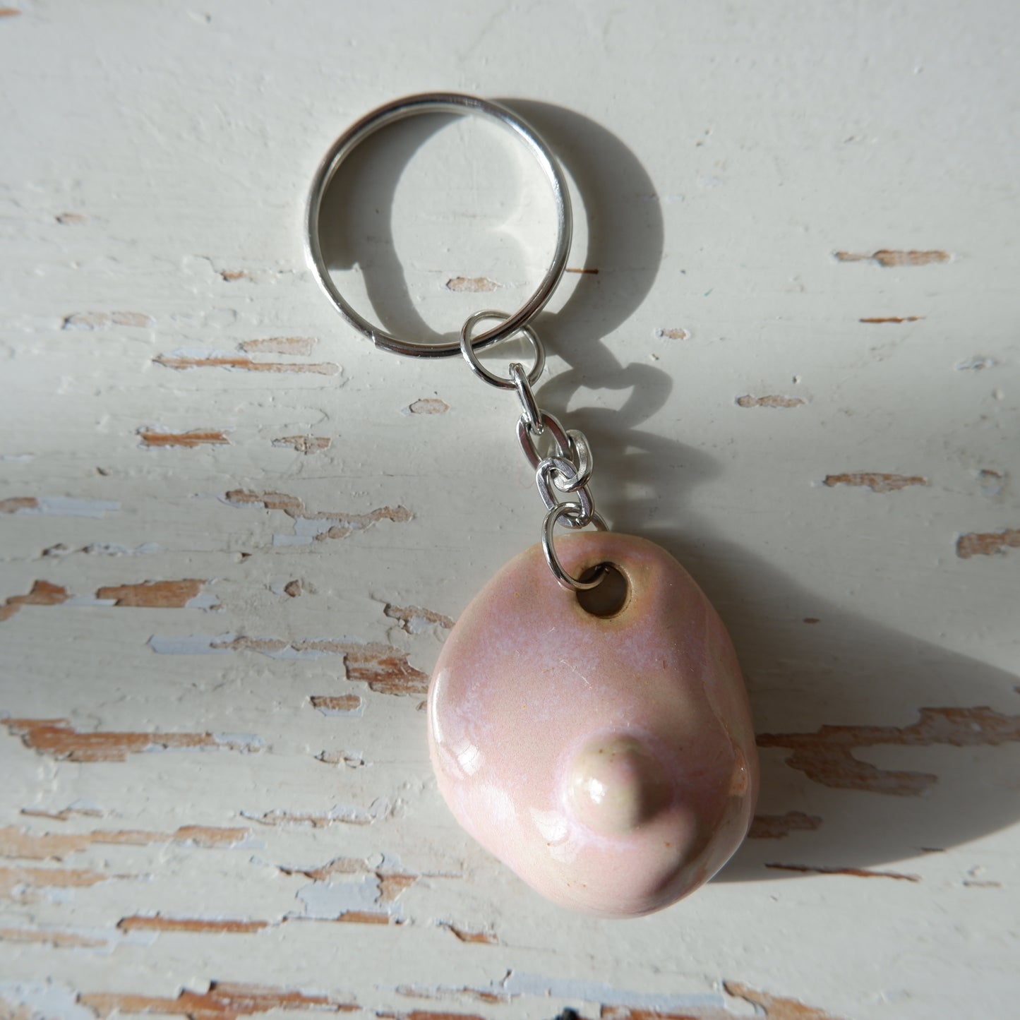 Empowerment ceramic keychain