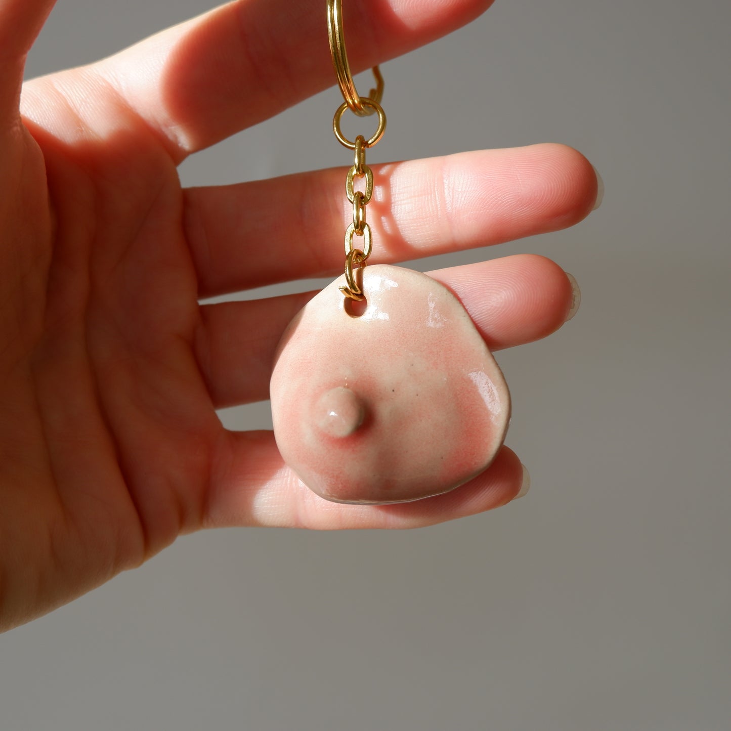 Empowerment ceramic keychain