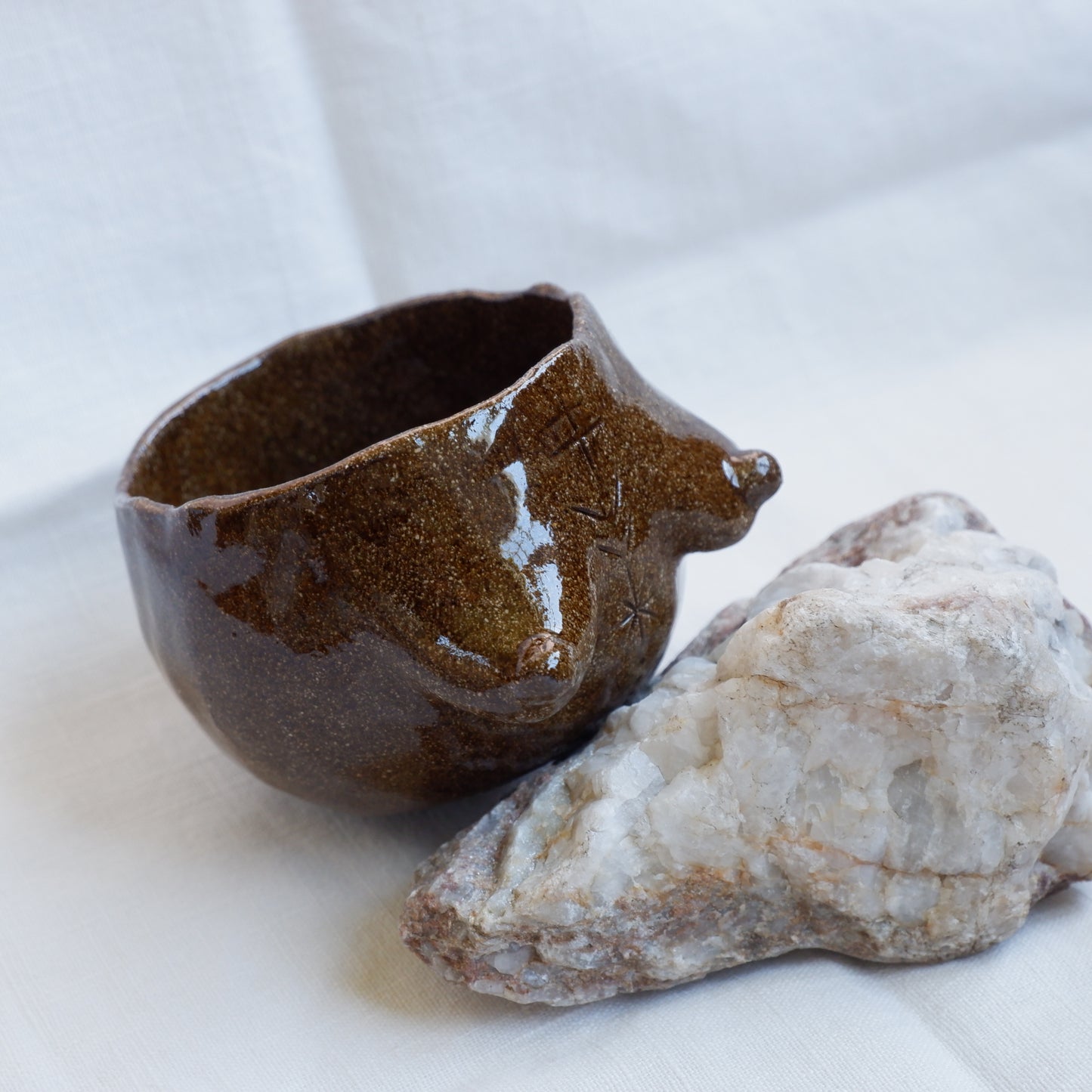 Rooted Collection // Carved tattoo mug / symbolizes clarity and direction