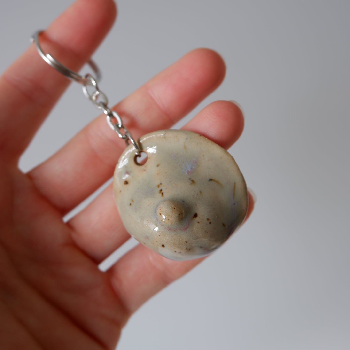 Empowerment ceramic keychain