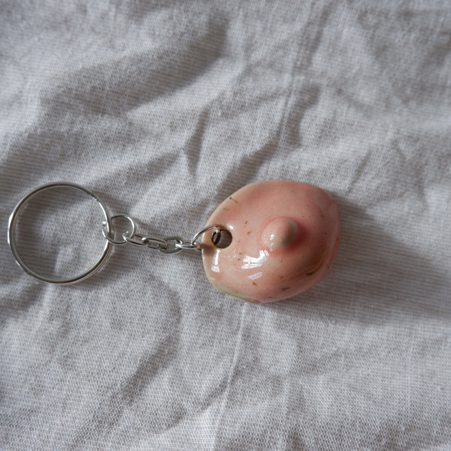 Empowerment ceramic keychain