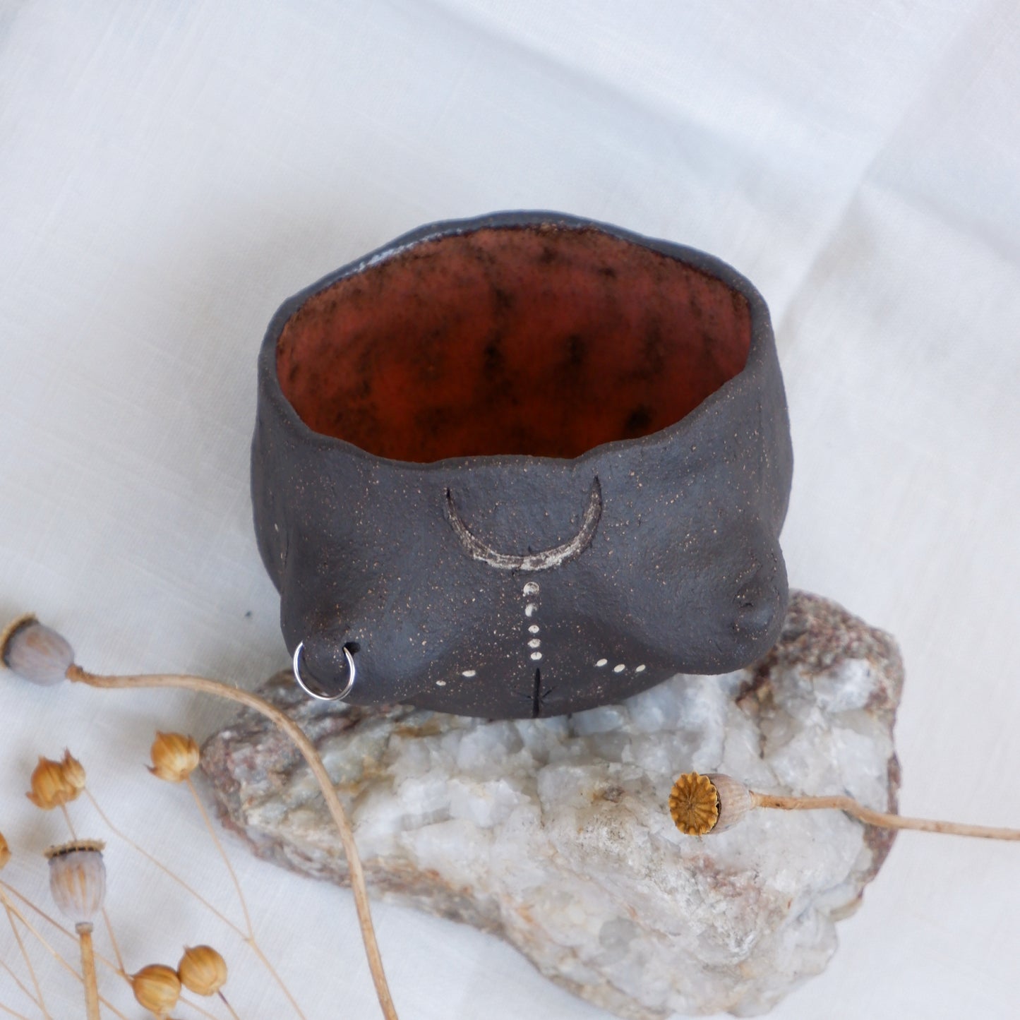Rooted Collection // Carved tattoo mug / symbolizes reflection and connection