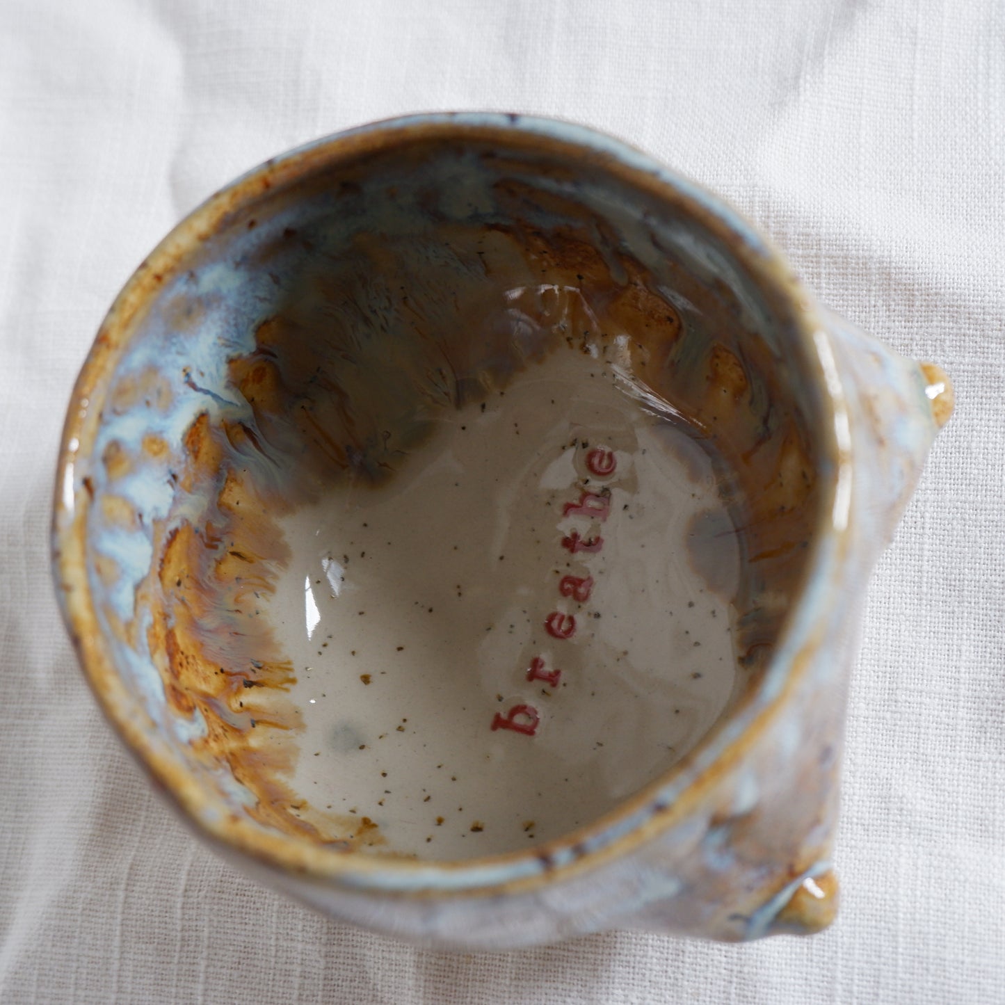 Golden Cozy Mug / breathe