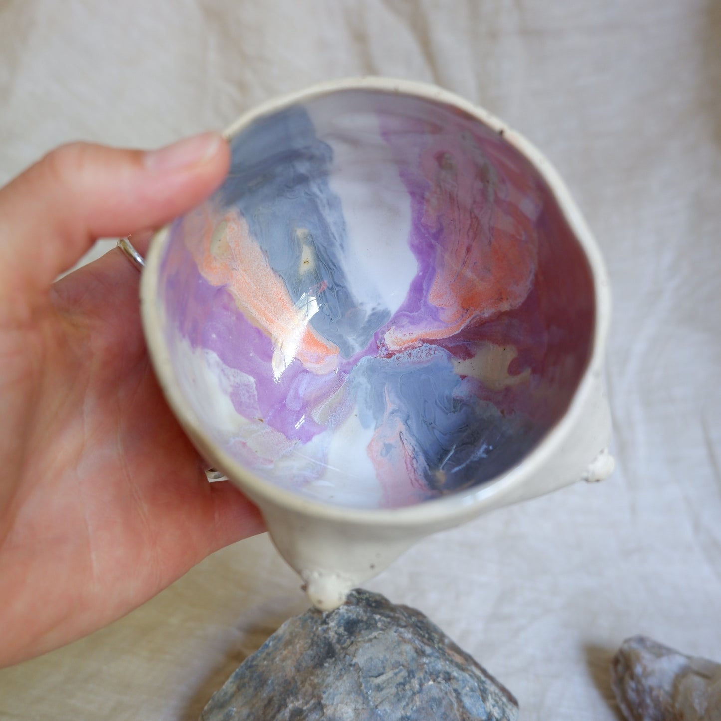 Rooted Collection - Pierced mug of Creativity & Journey