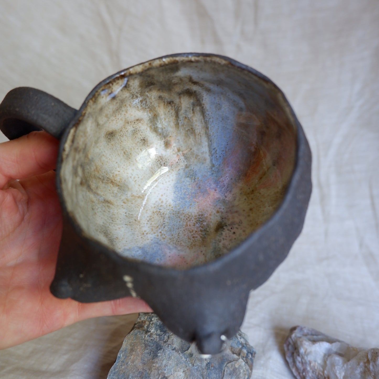 Rooted Collection - Pierced mug of Creativity & Journey