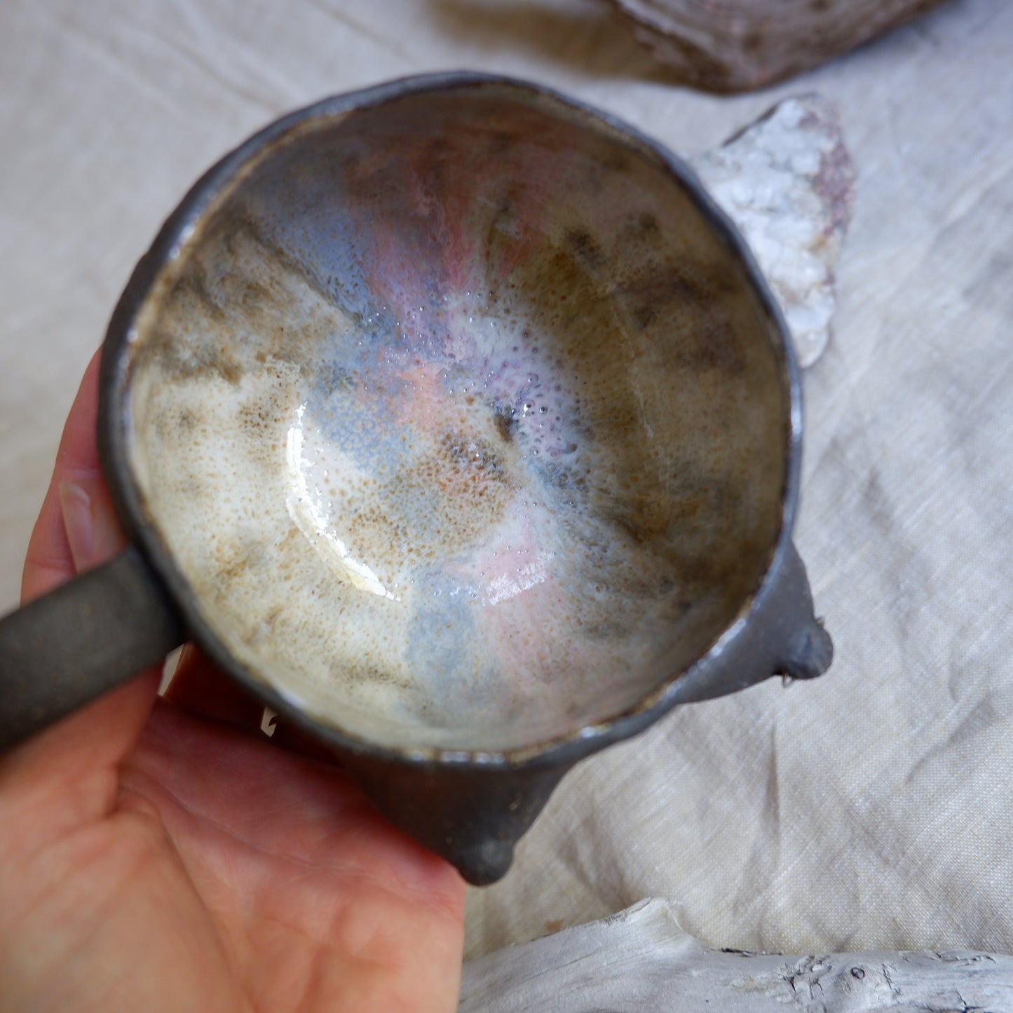 Rooted Collection - Pierced mug of Creativity & Journey