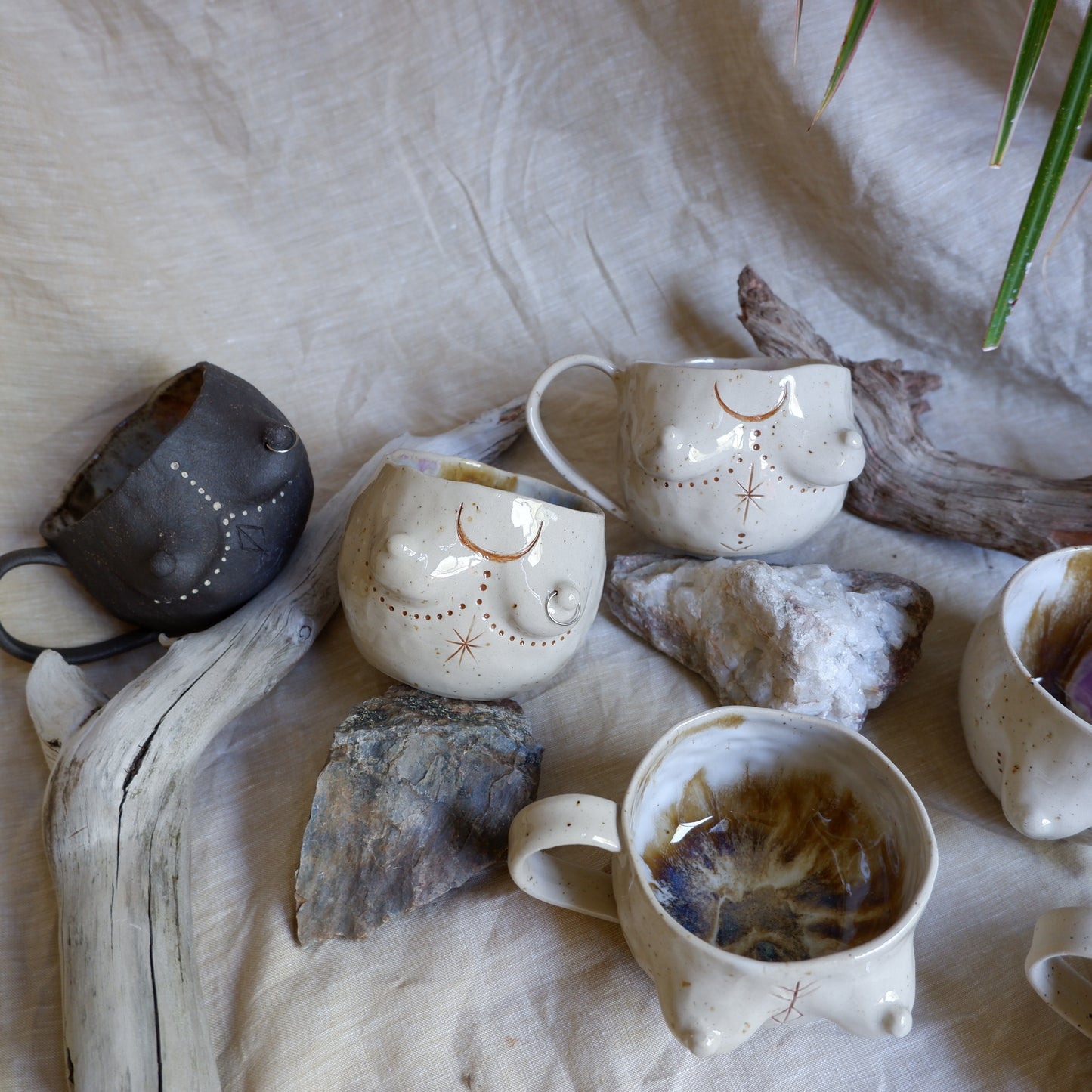 Rooted Collection - Pierced mug of Reflection & Connection