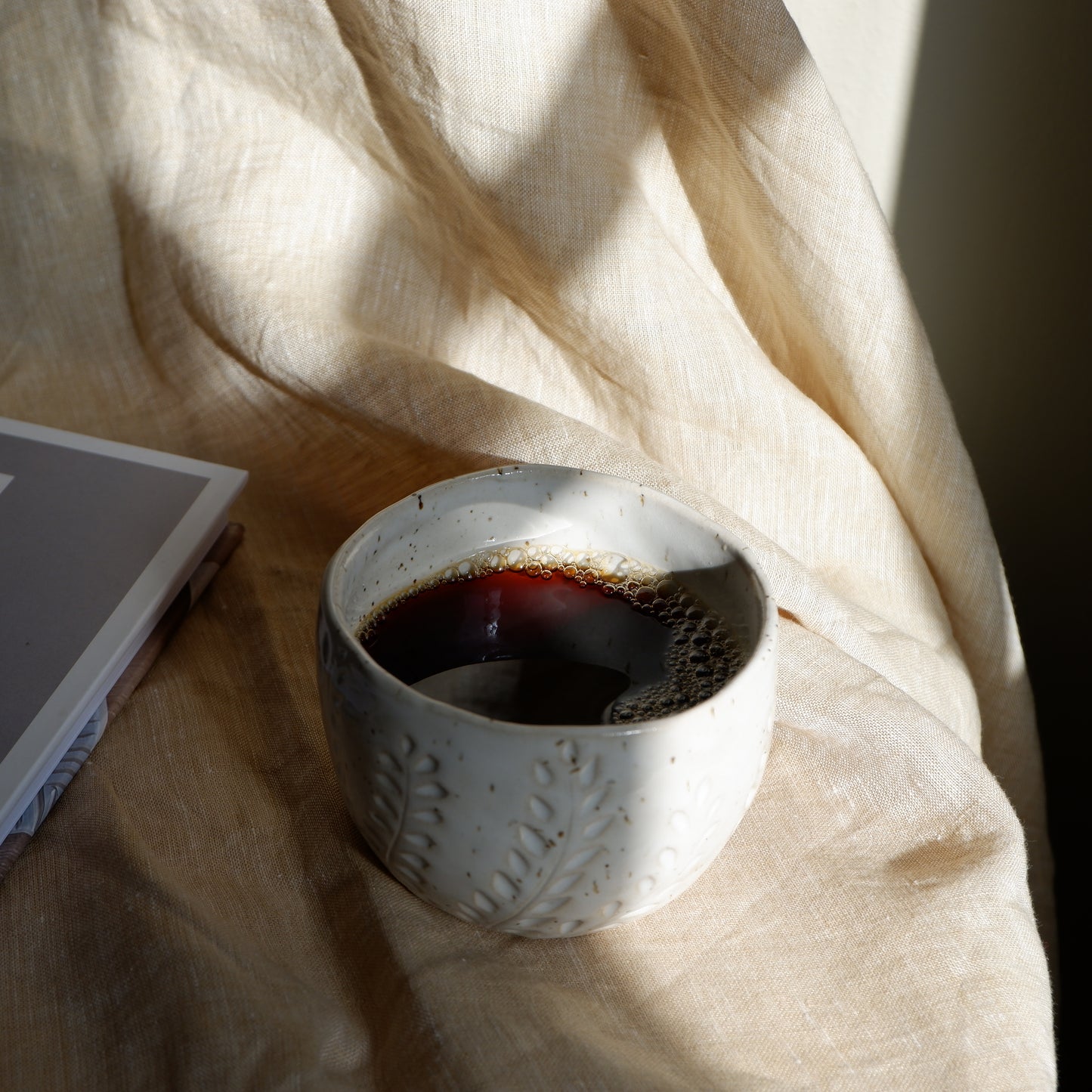 White Botanical Cups