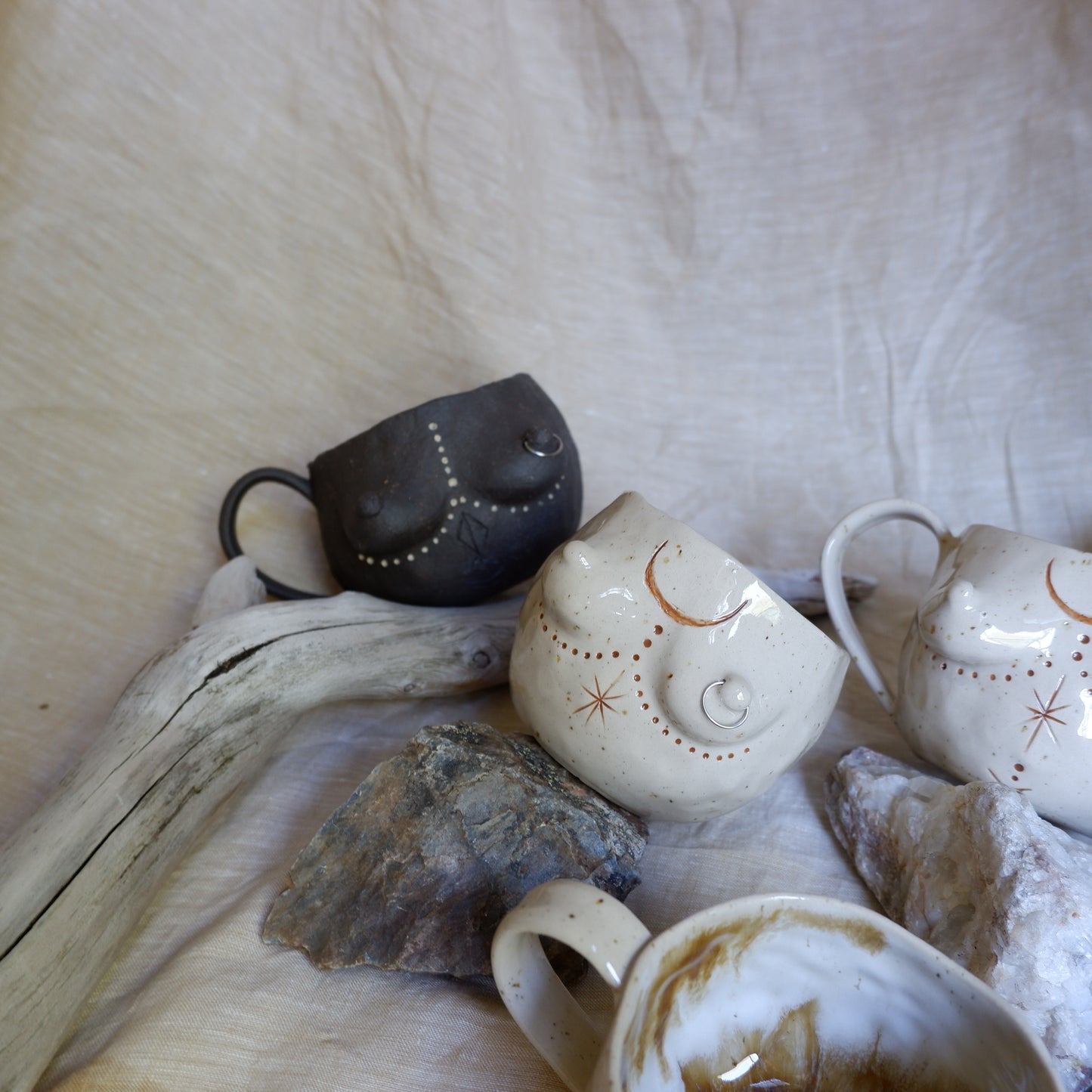 Rooted Collection - Pierced mug of Reflection & Connection
