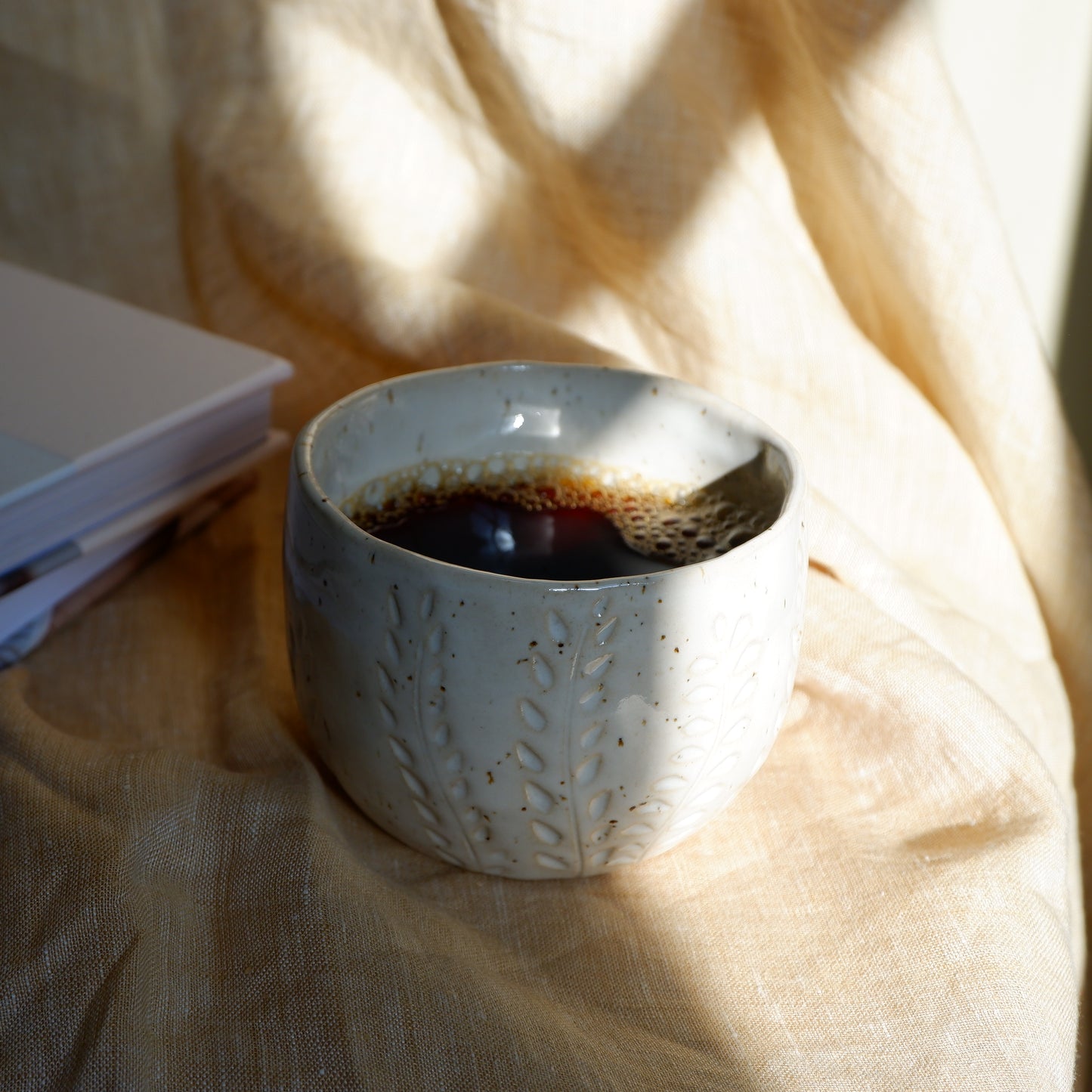 White Botanical Cups