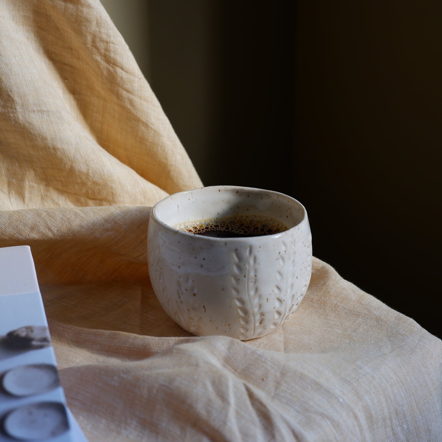 White Botanical Cups