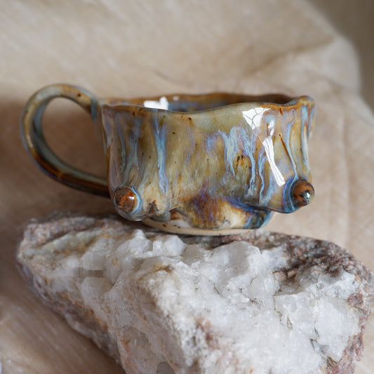 Soft Ember espresso mug / light within