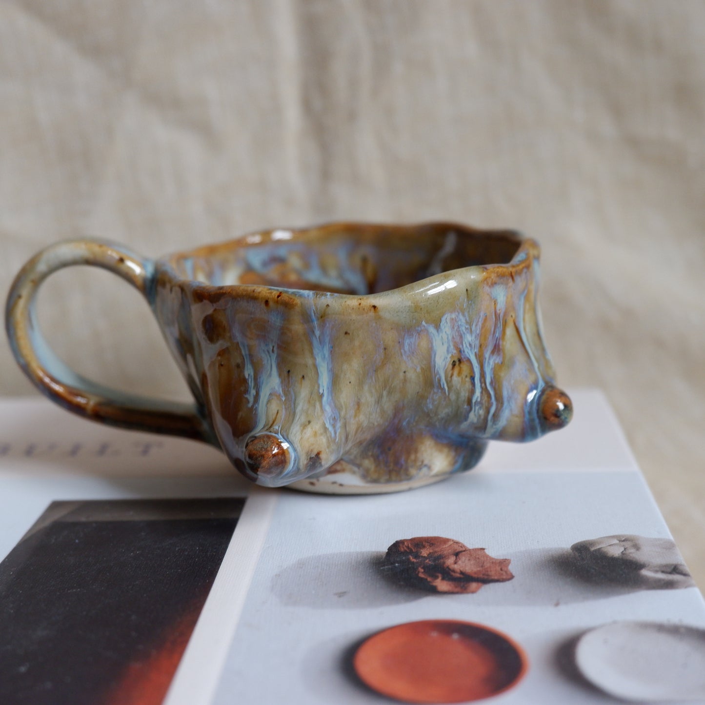 Soft Ember espresso mug / light within