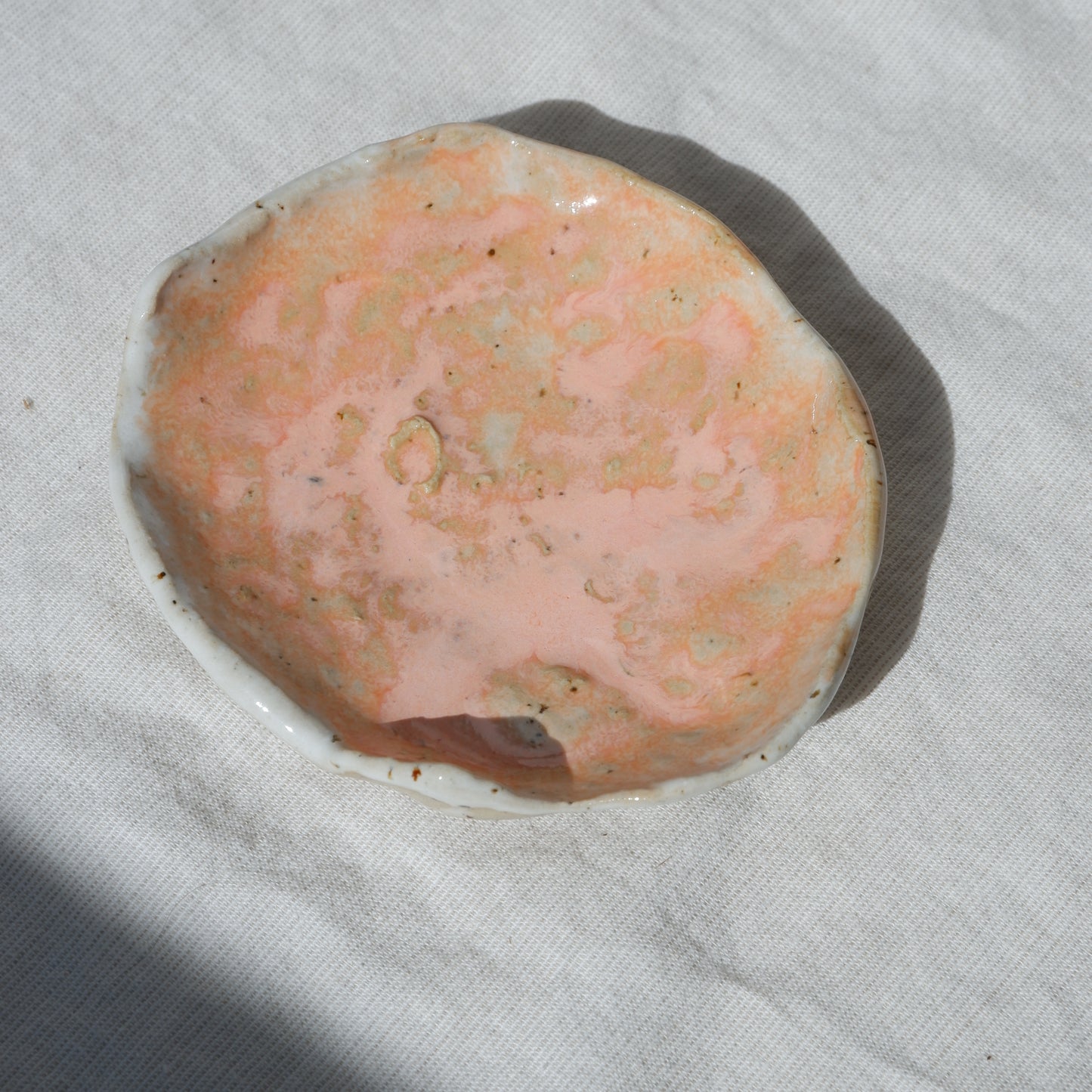 Colorful ceramic dish