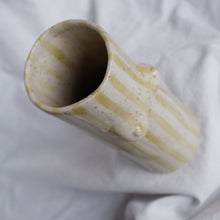 Load image into Gallery viewer, Light green stripes vase
