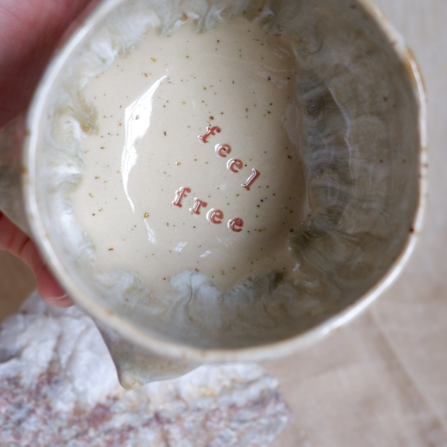 Sage Whisper Mug / feel free