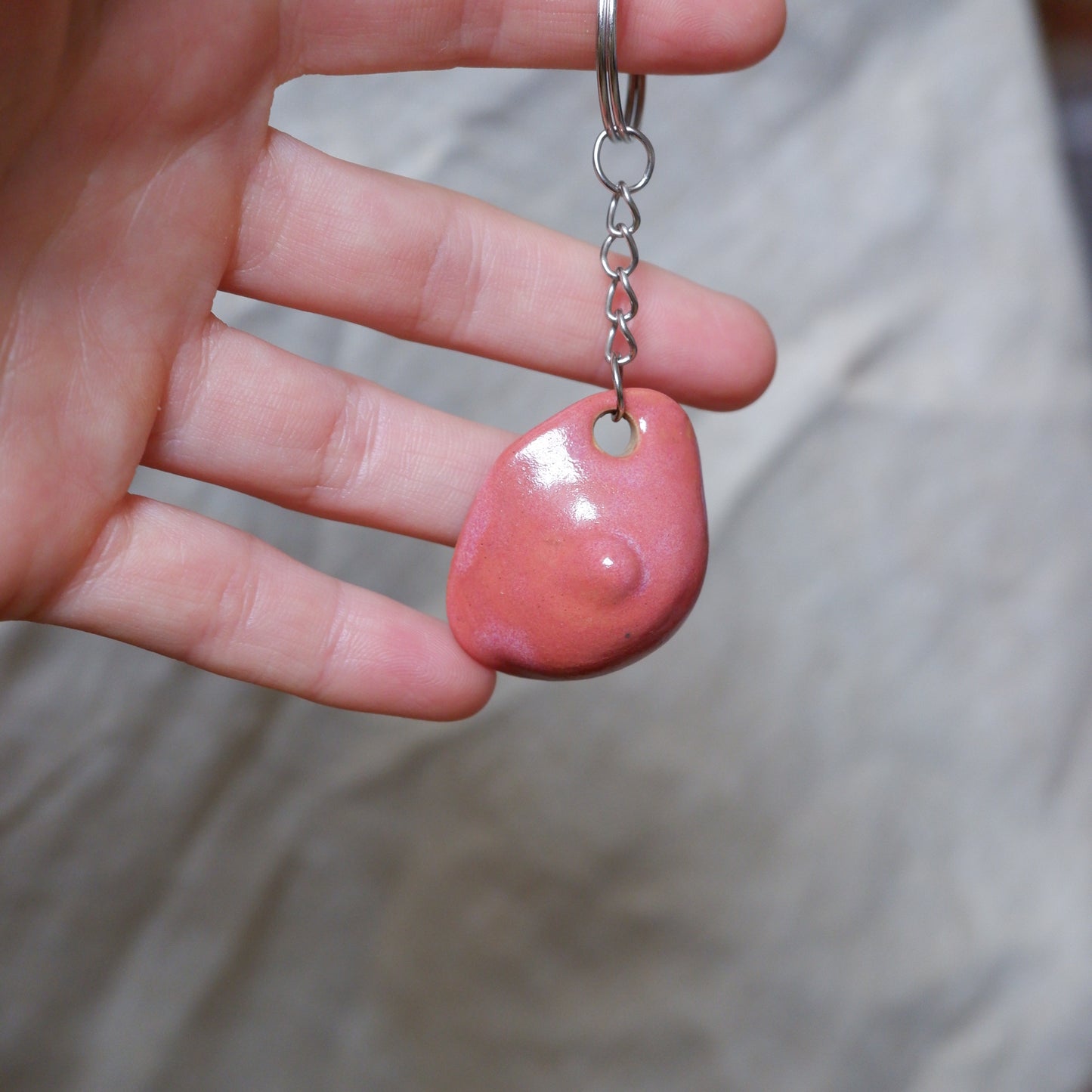 Empowerment ceramic keychain