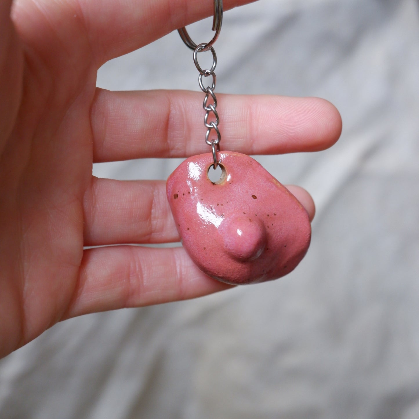 Empowerment ceramic keychain