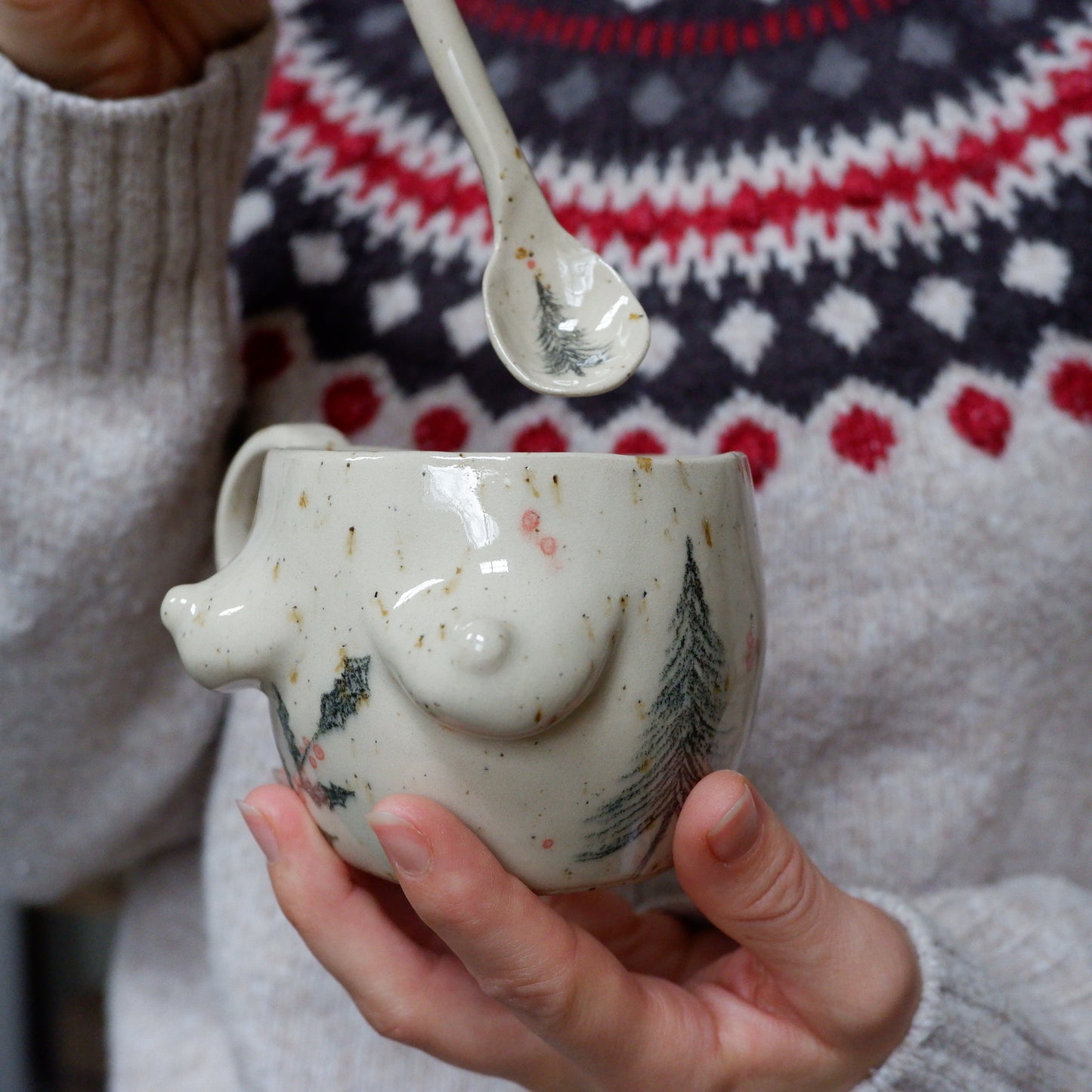 Holiday Mug - Winter Holly