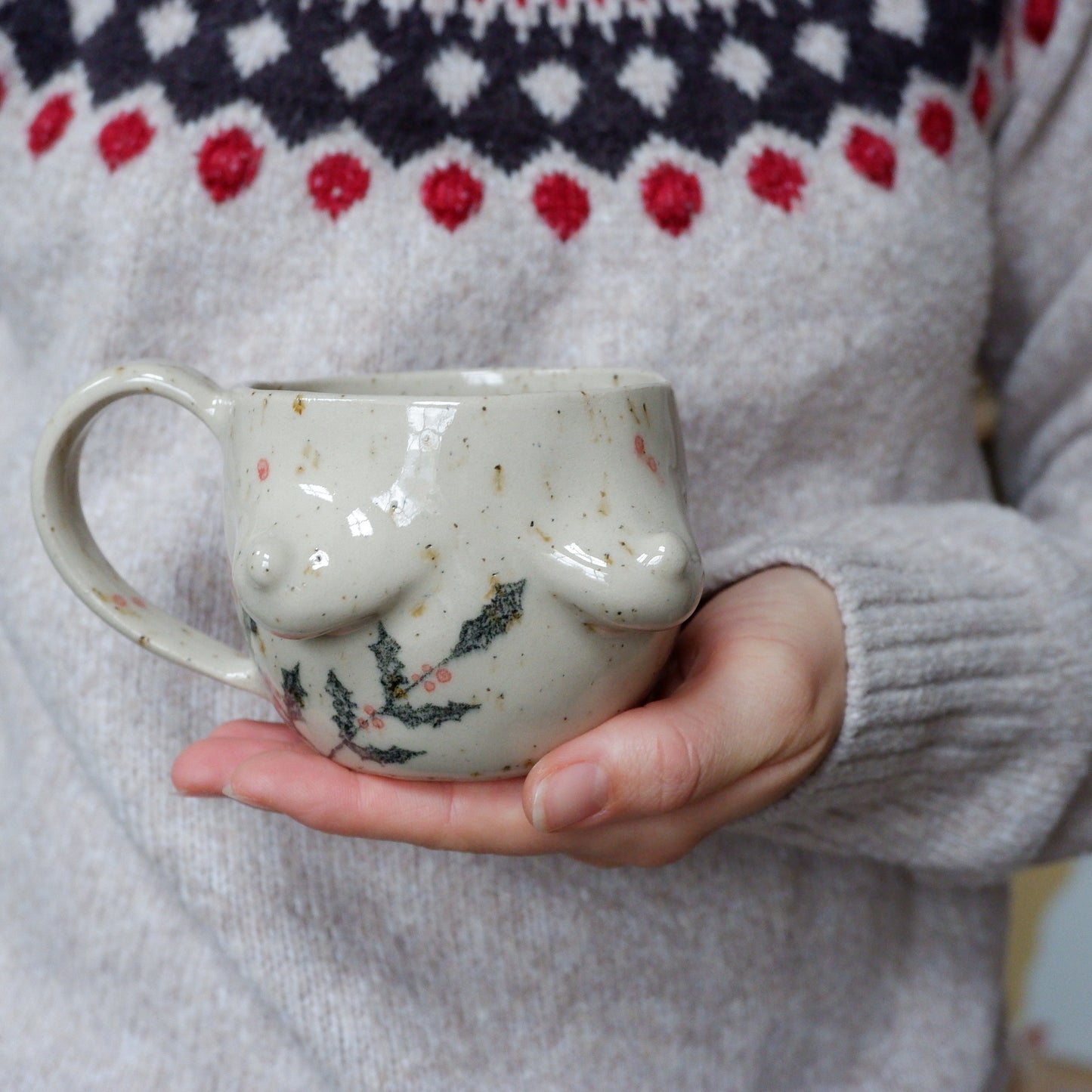 Holiday Mug - Winter Holly