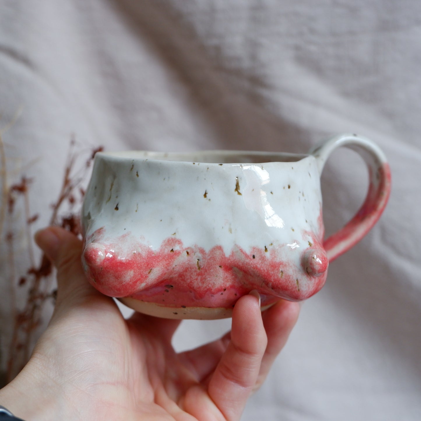 Rose Glow Mug / trust your path (for left-handed)