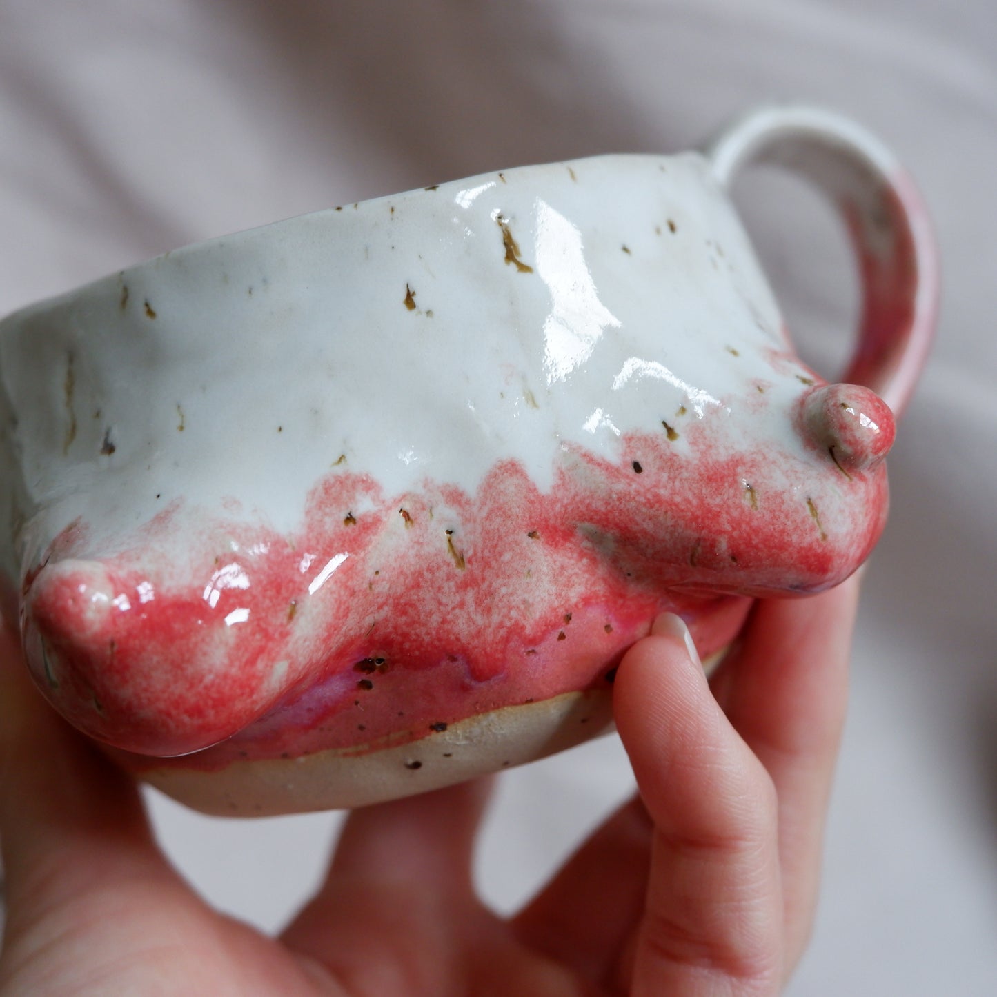 Rose Glow Mug / trust your path (for left-handed)