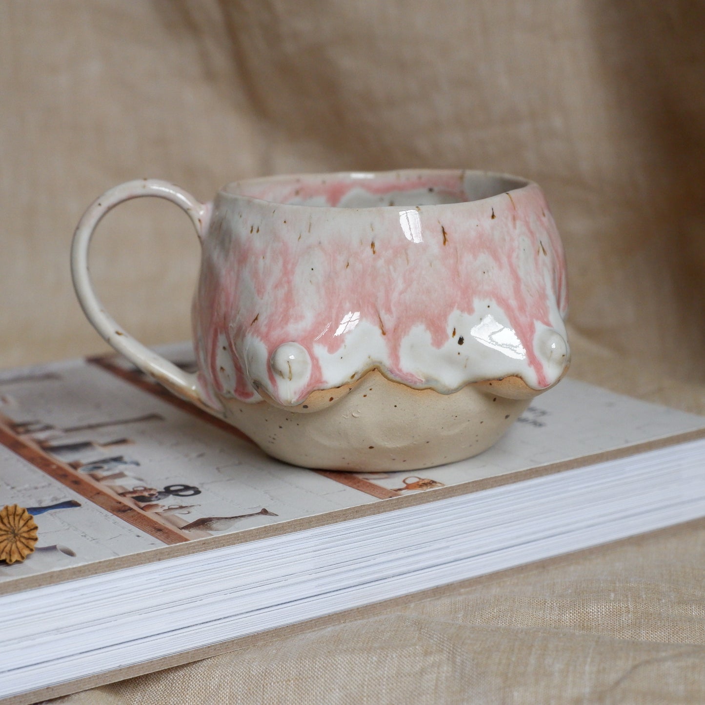 Winter Peony Mug / enjoy