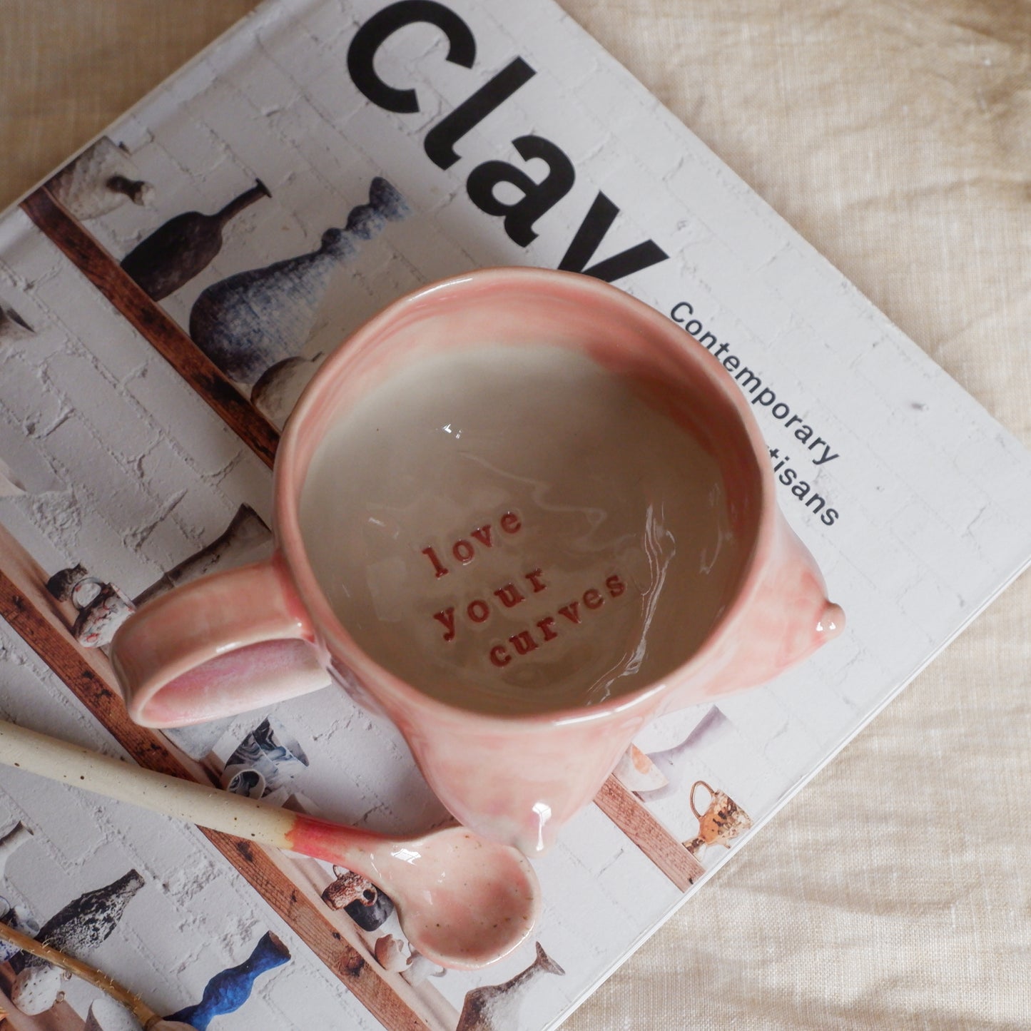 Blush Dawn Mug / love your curves