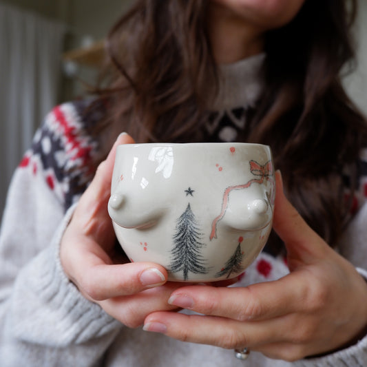 Holiday Mug - Red Bow