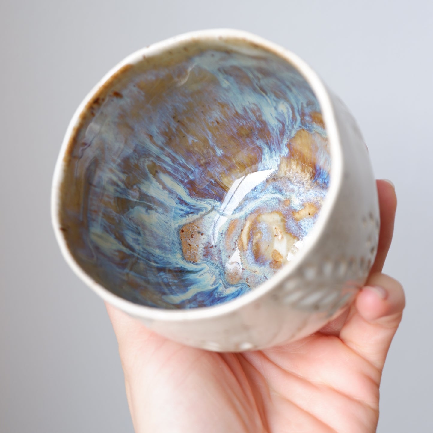 Glacial Earth Mug - hand carved