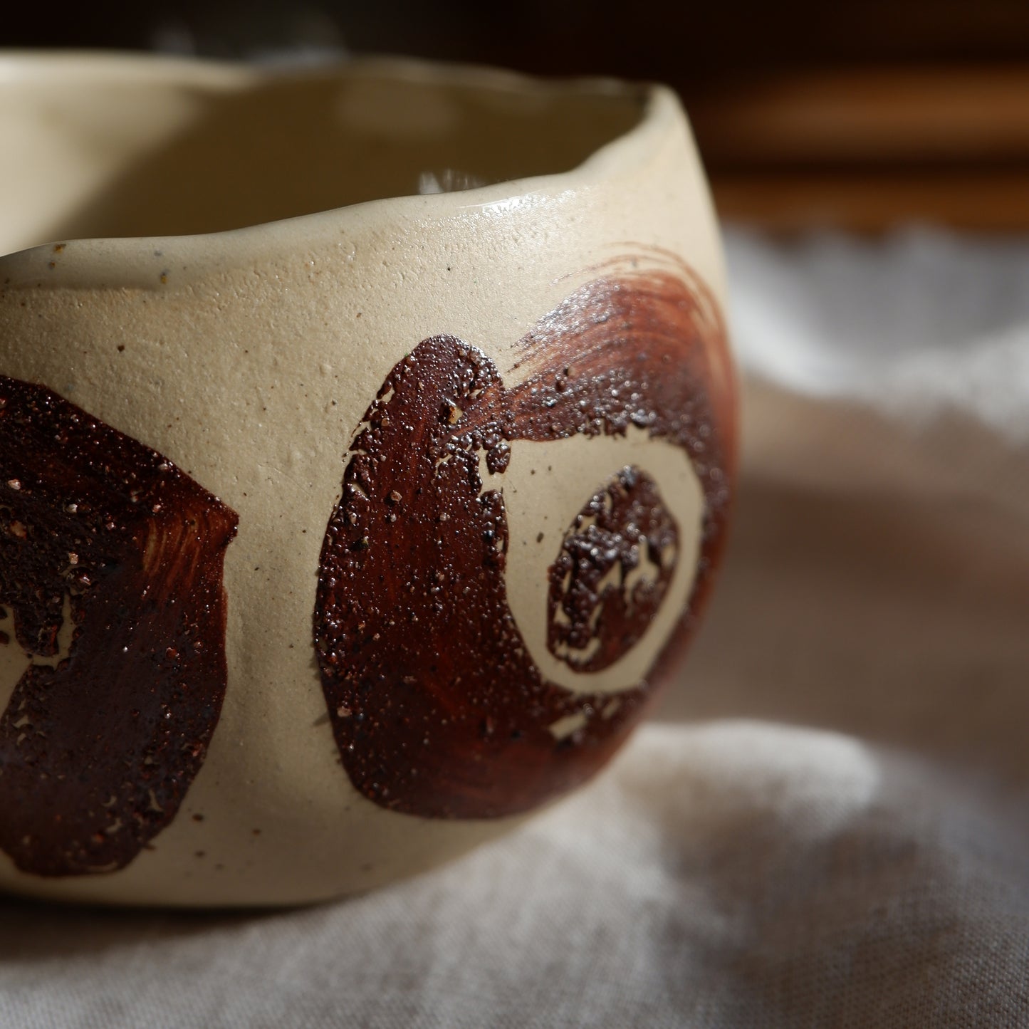 Ceremonial cups decorated with wild clay