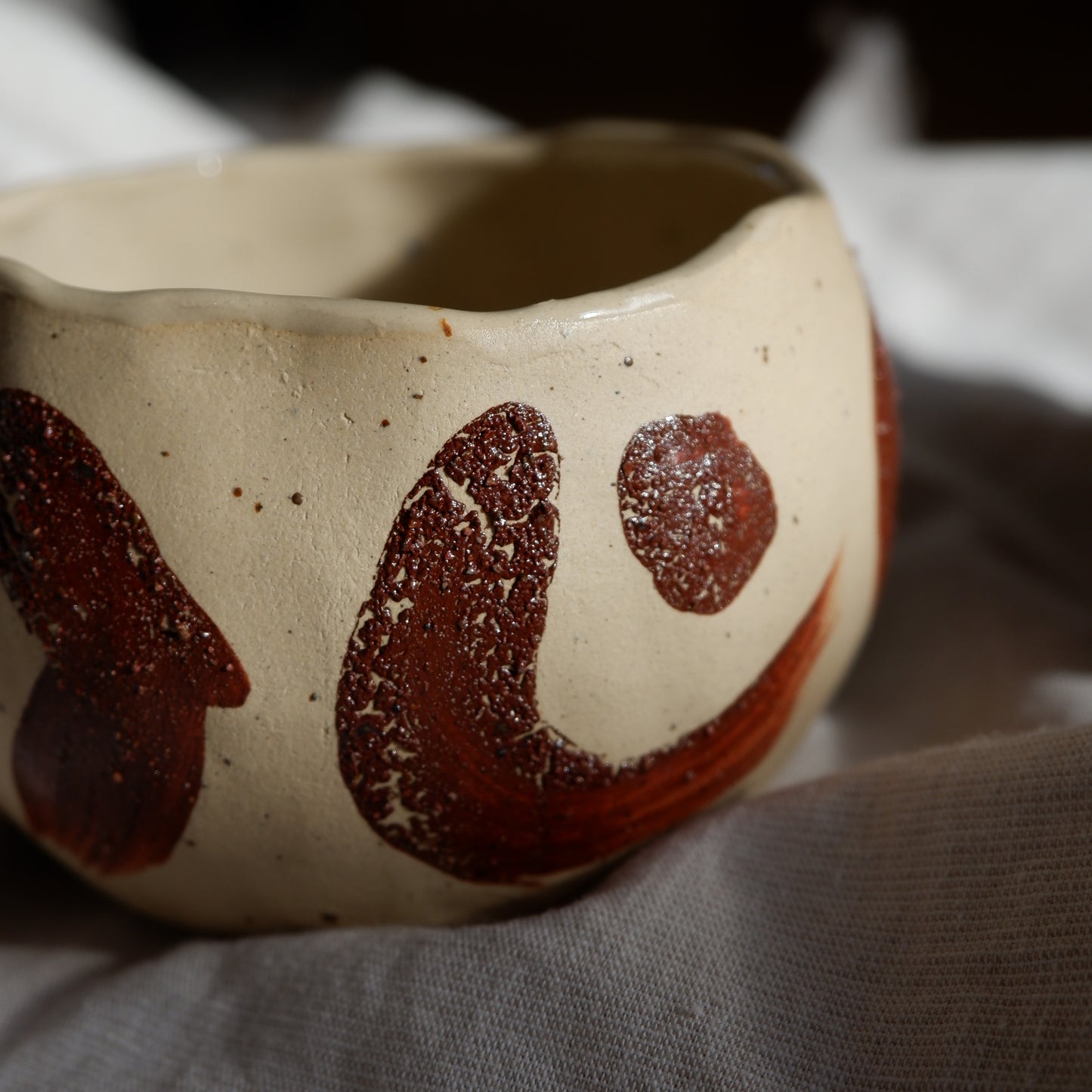 Ceremonial cups decorated with wild clay